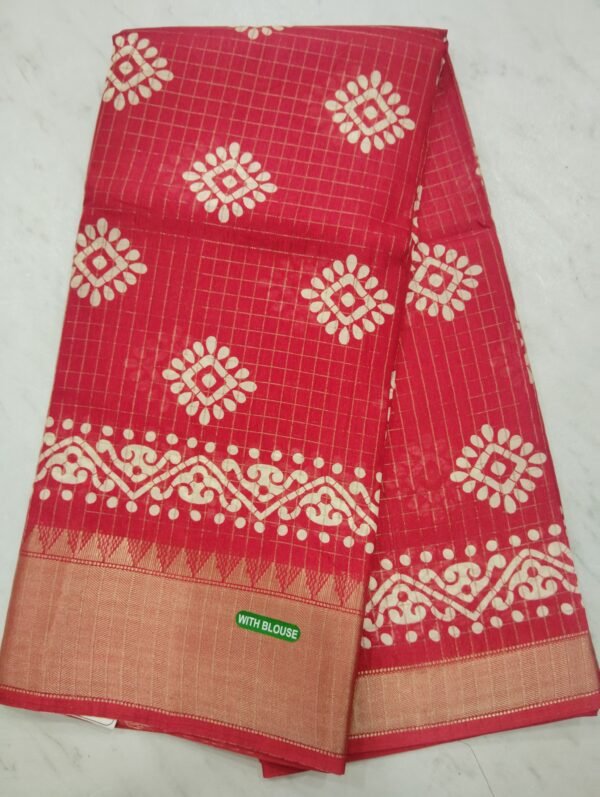Lenin Cotton saree with border full sarees a work with blouse