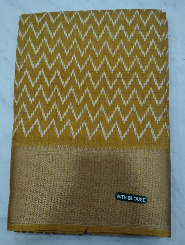 Lenin Cotton saree with border full sarees a work with blouse