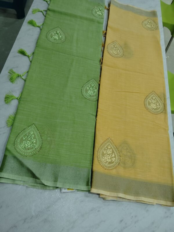 AKKRITI PURE LINEN COTTON SAREES