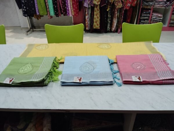 AKKRITI PURE LINEN COTTON SAREES