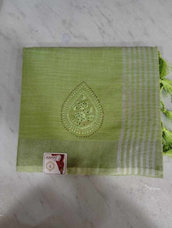 AKKRITI PURE LINEN COTTON SAREES