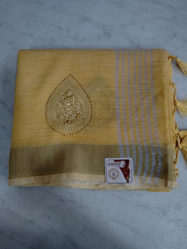 AKKRITI PURE LINEN COTTON SAREES