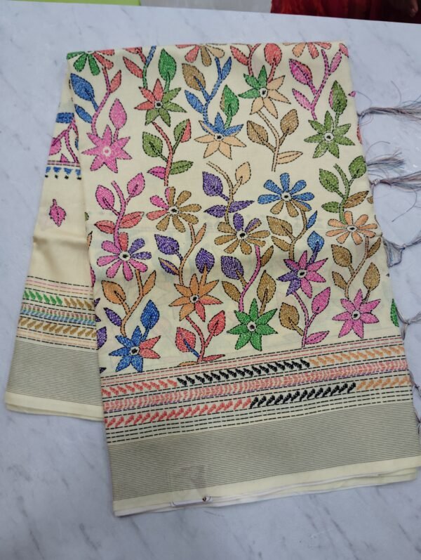 Kantha collections cotton printed sarees