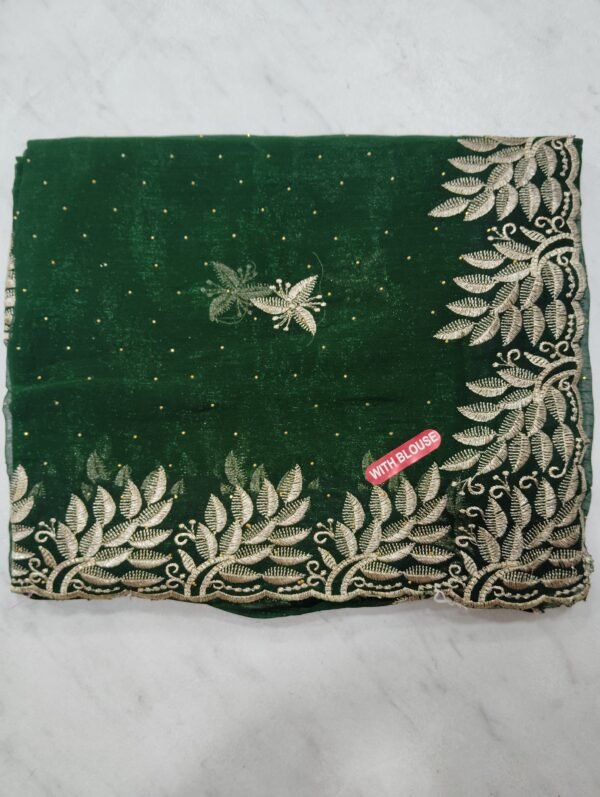 Embroiding fancy sarees