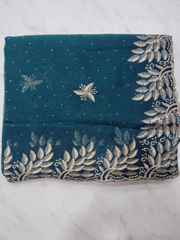 Embroiding fancy sarees