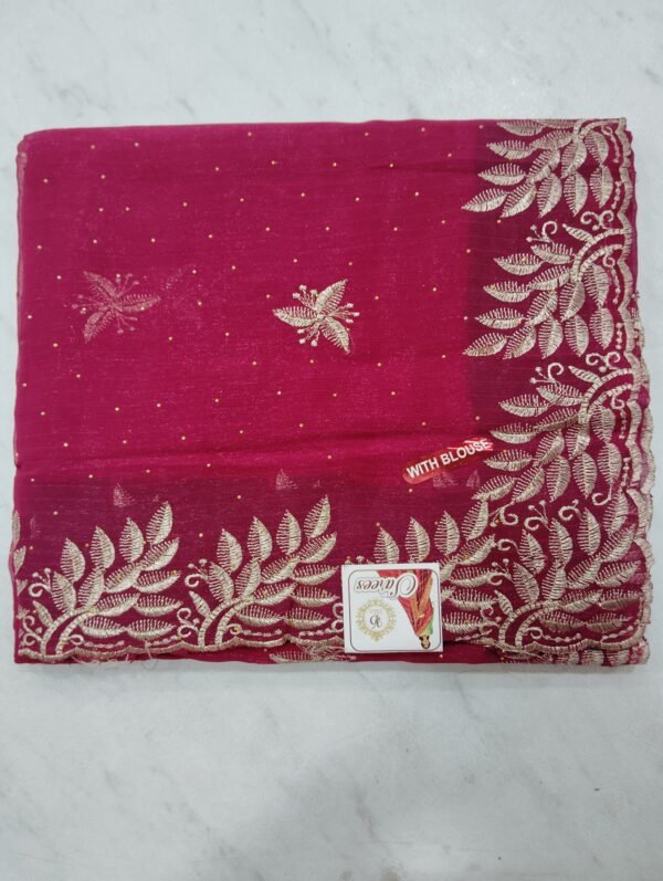 Embroiding fancy sarees