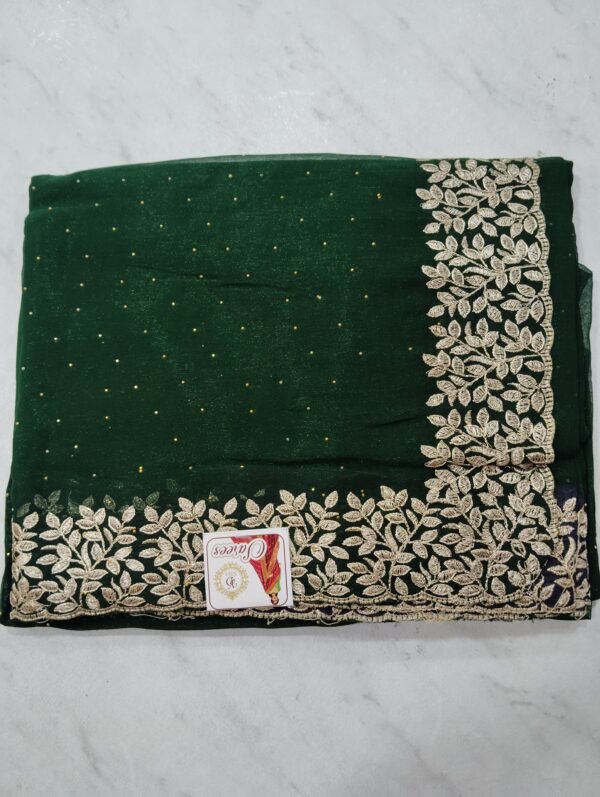 C pallu siroski saree