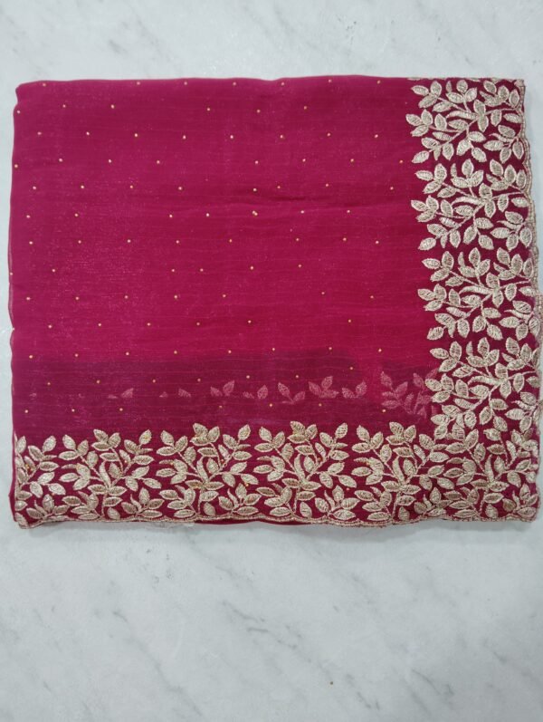 C pallu siroski saree
